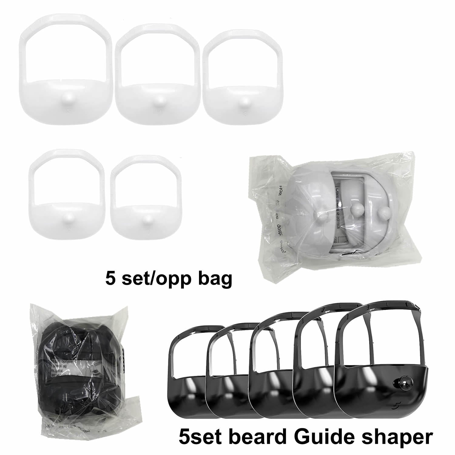 Beard Styling Stencils 5 Piece Beard and Moustache Guides