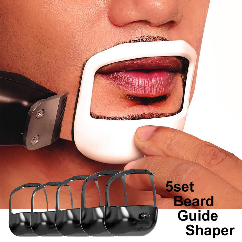 Beard Styling Stencils 5 Piece Beard and Moustache Guides