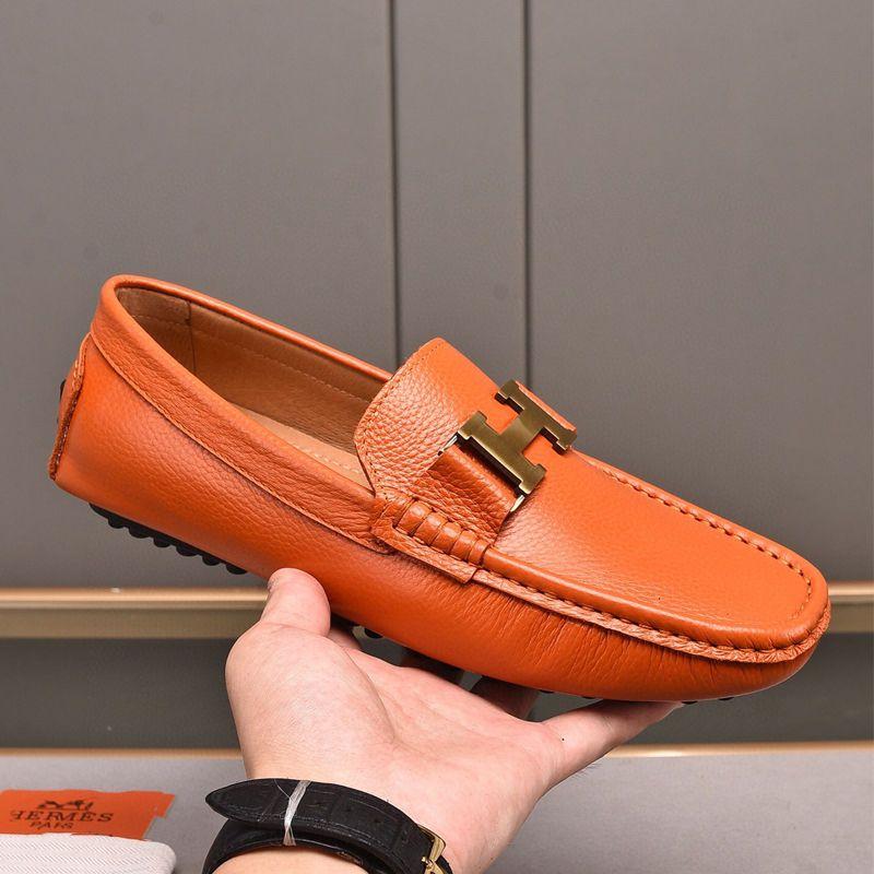 Genuine Leather Casual Comfortable Men's Slip-on ShoesPD05202412401