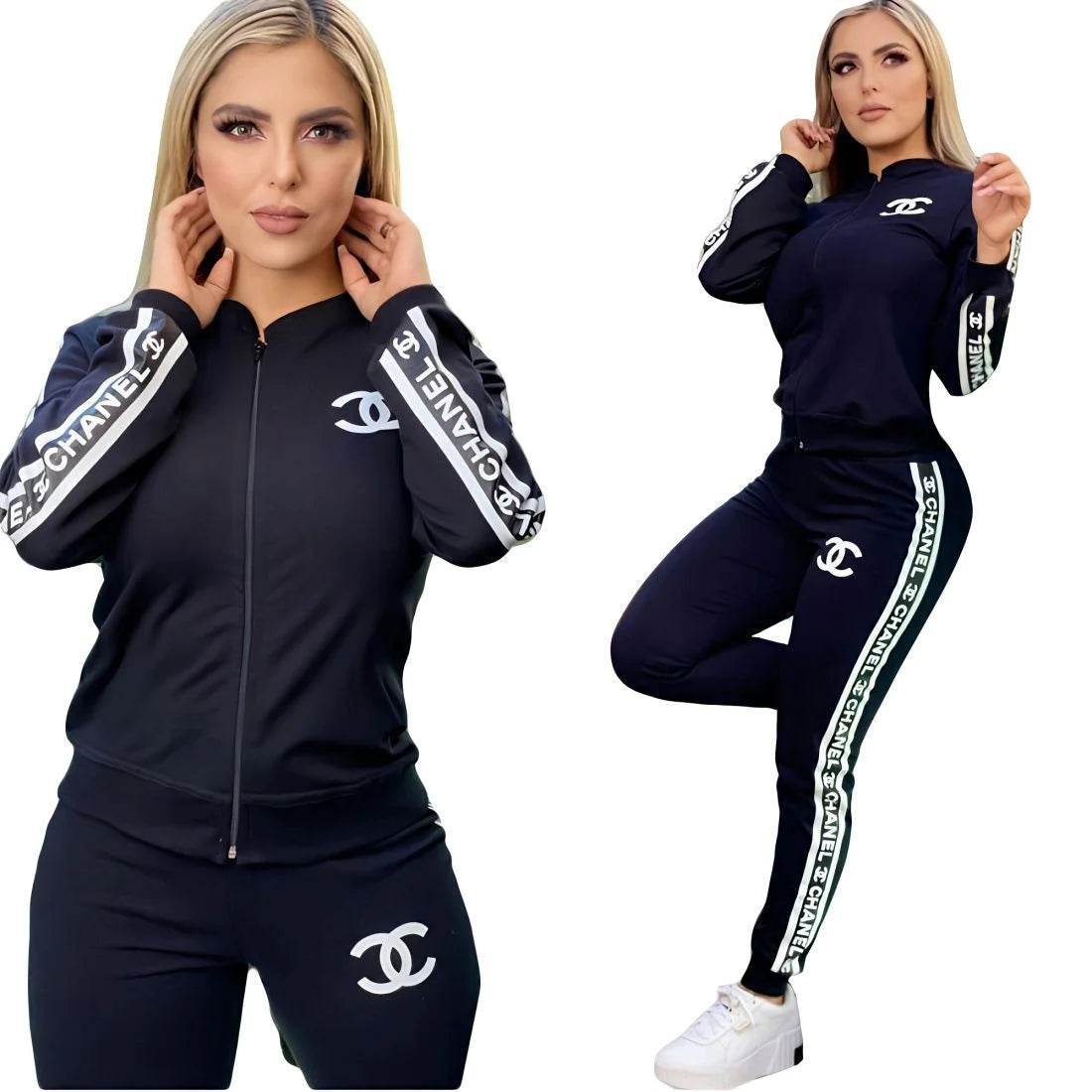 Fashion Printed Sporty Casual Two-piece Set 1024022617