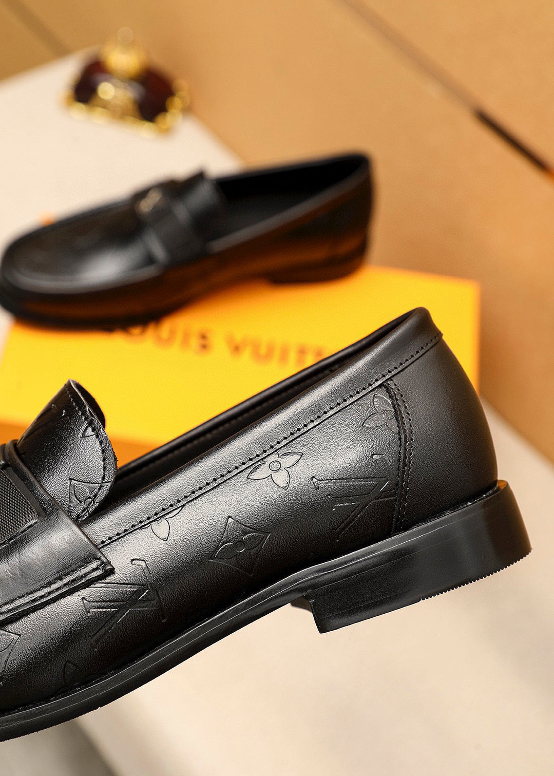 Lvv fashion printed leather shoes 0725073009