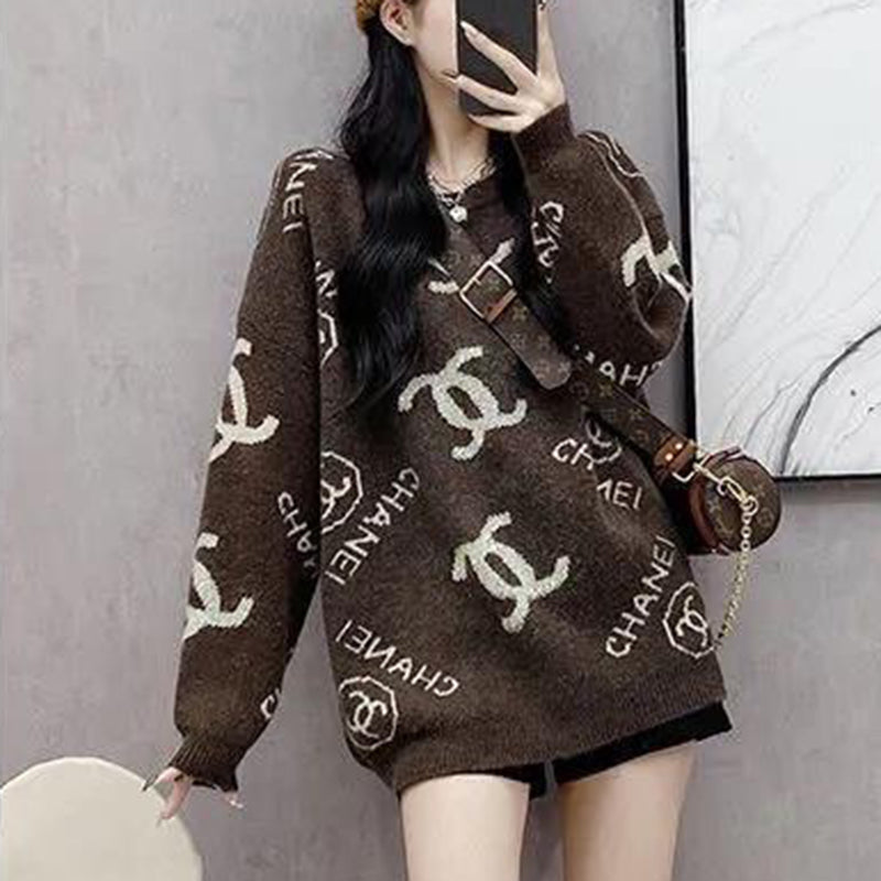 Autumn and winter long sleeved knit shirt PD1023101613