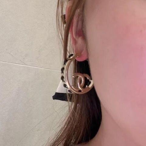 Fashion Braided Earrings All-match High Earrings 1024042903