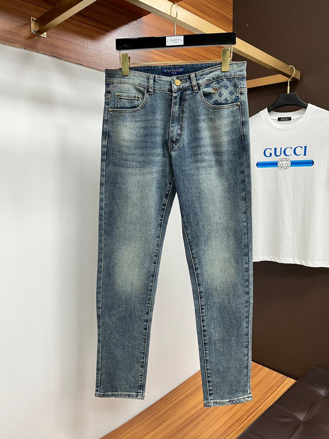 Lvv men's business casual jeans 0725092607