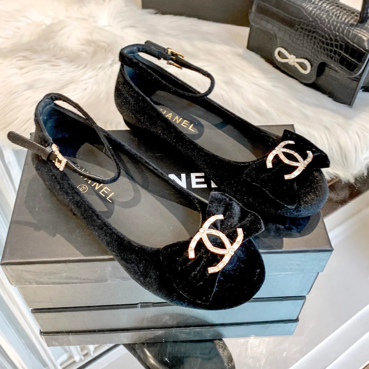 Velvet Bow Mary Jane Single Shoes 1024122704