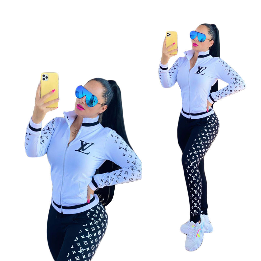 New Style V Logo Women's Leisure Suits