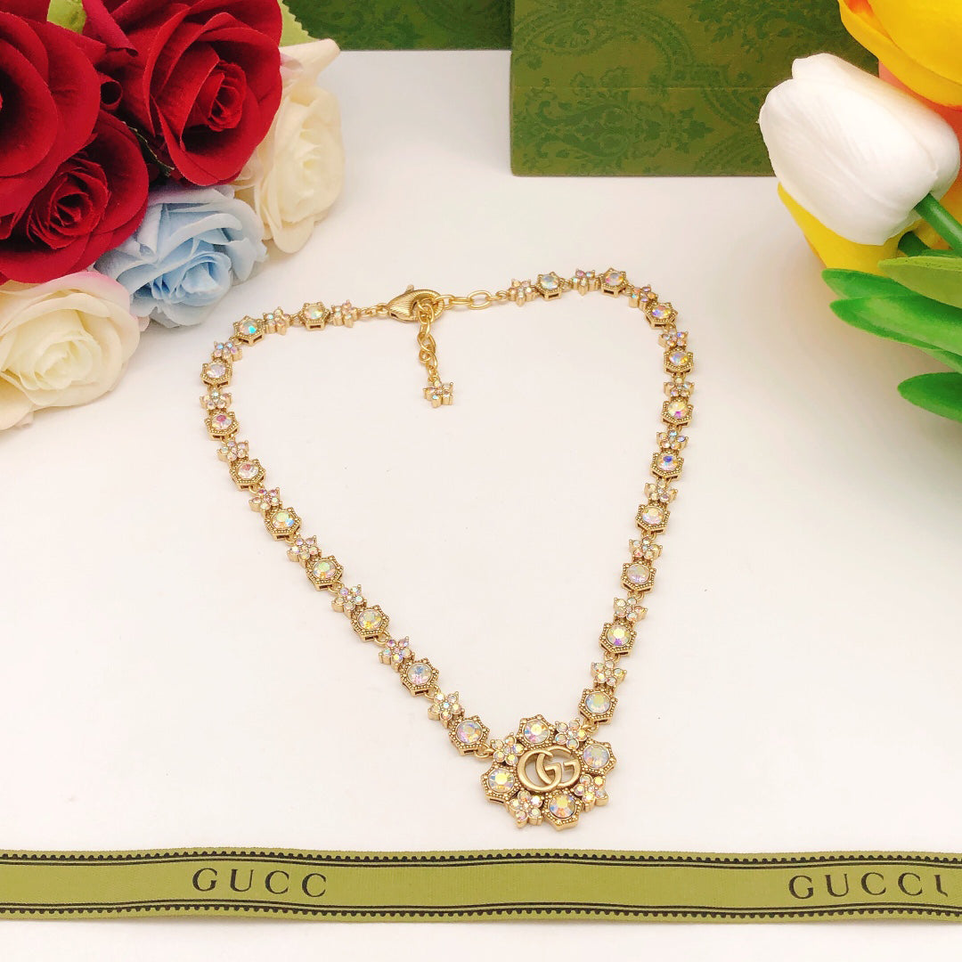 G fashionable stone necklace XC0723103006