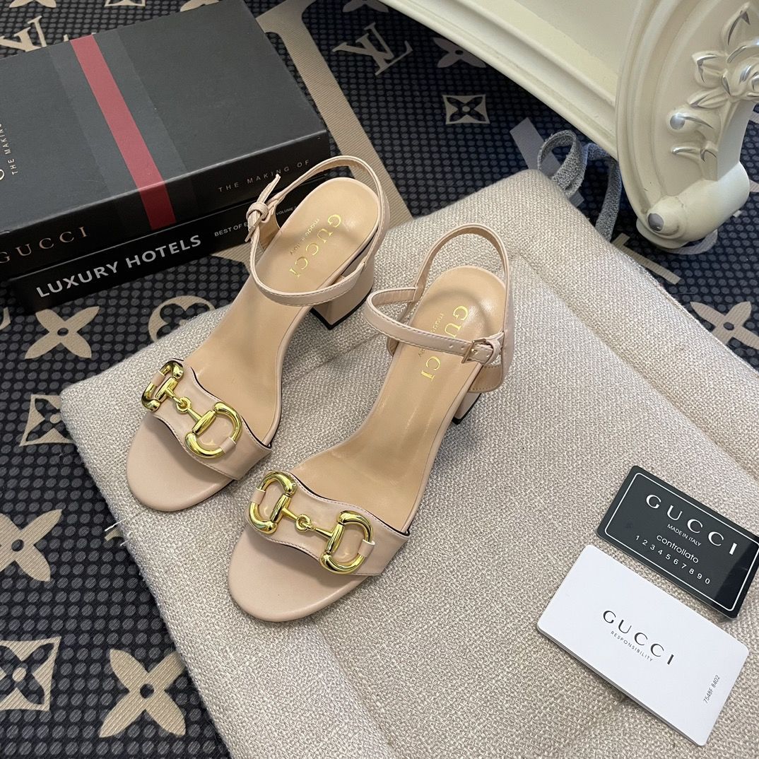 Classic Horsebit Leather Platform Sandals 1024031818