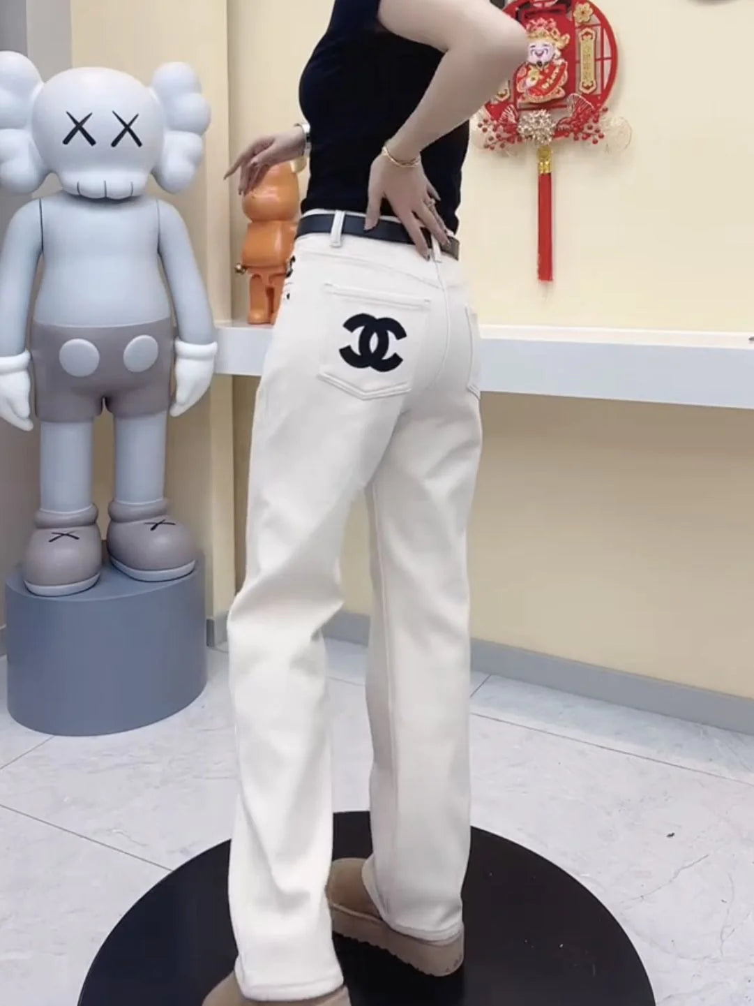 New Large Size Stretch Straight Trousers 1024030601