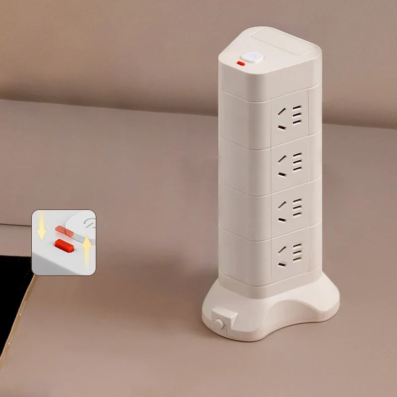 Desktop household space saving socket intelligent switch socket