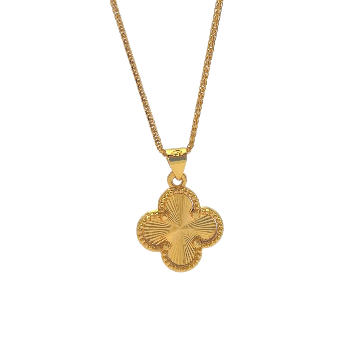 Four-leaf clover necklace 2025081219