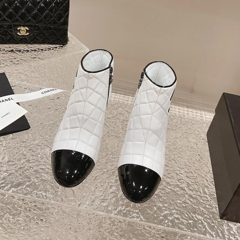 Fashion And Versatile High Heel Short Boots 1023120405