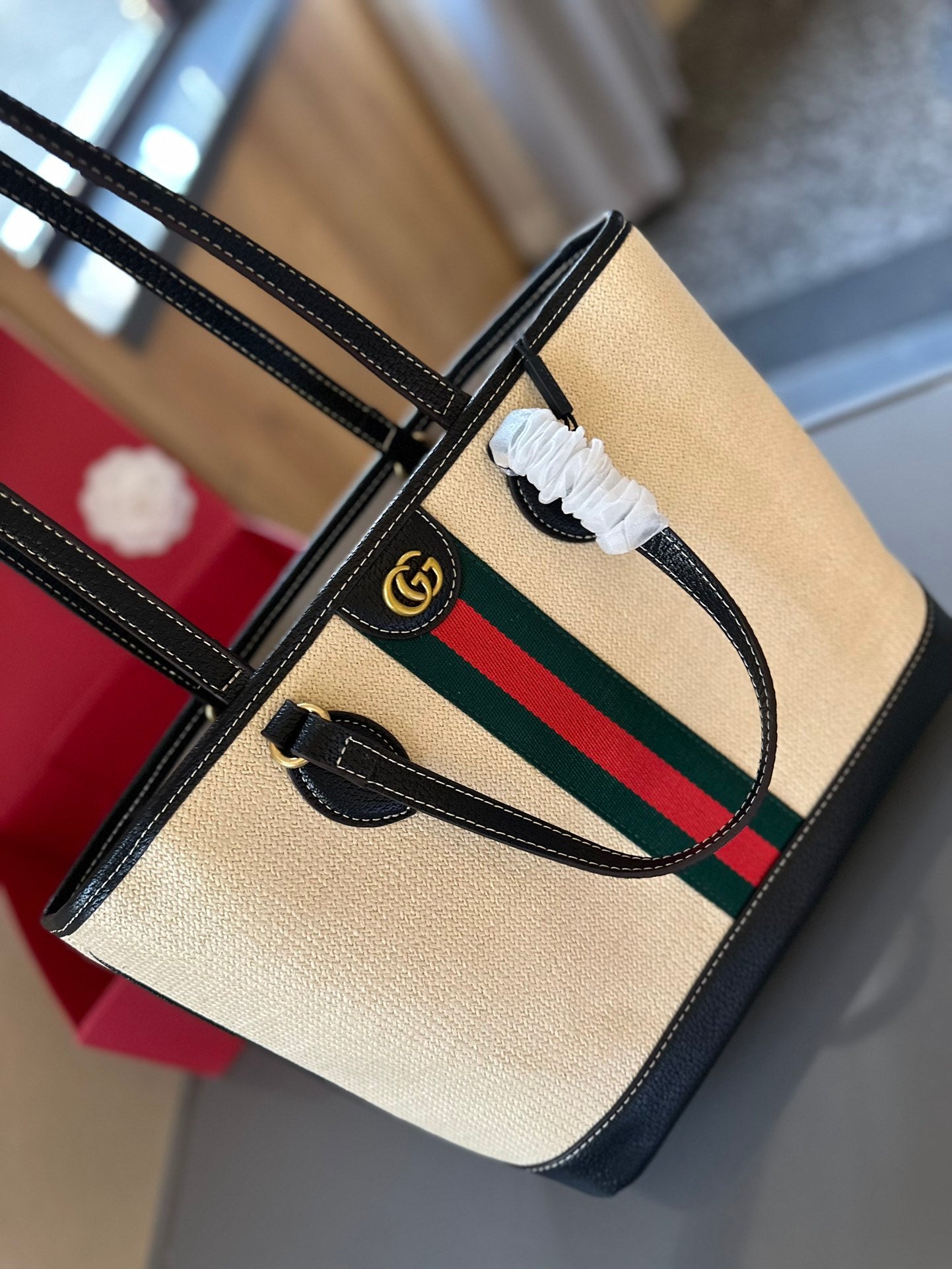 G fashion straw tote bag 0724041131