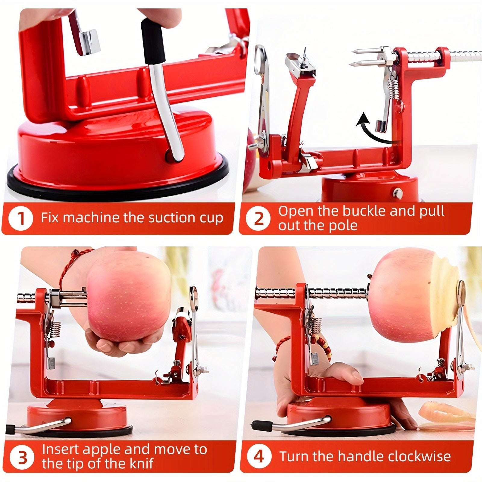 Apple Slicing & Coring 3-in-1 Heavy Duty Peeler