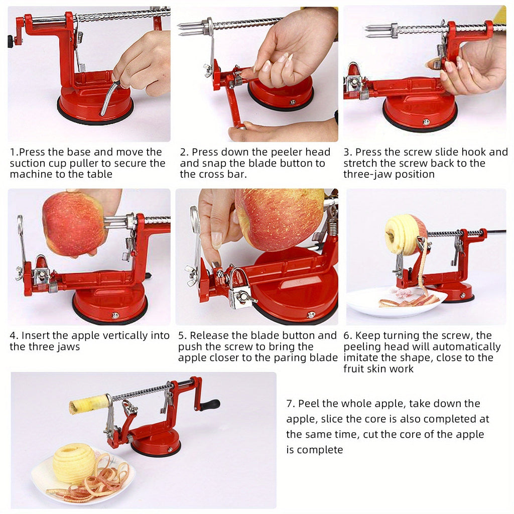 Apple Slicing & Coring 3-in-1 Heavy Duty Peeler