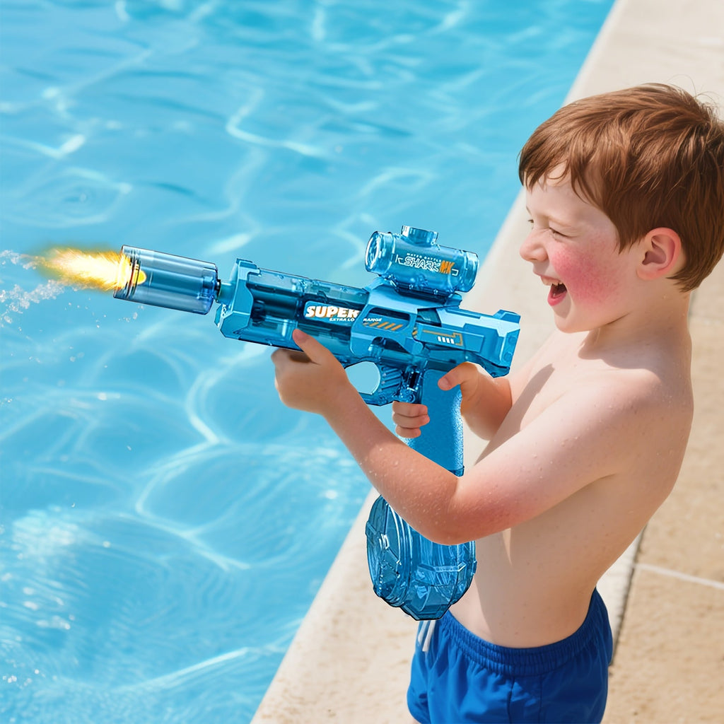Electric Water Gun, Automatic Water Spray Gun, Water Toy Gun, Rechargeable Water Gun, Kids Water Gun, Adult Water Gun, USB Charging Water Gun, Beach Battle Toy, Pistol Toy, Beach Toy