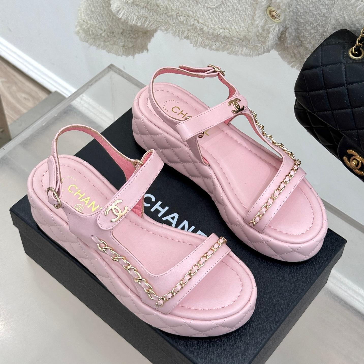 CNL Diamond chain thick-soled platform sandals 0725031110