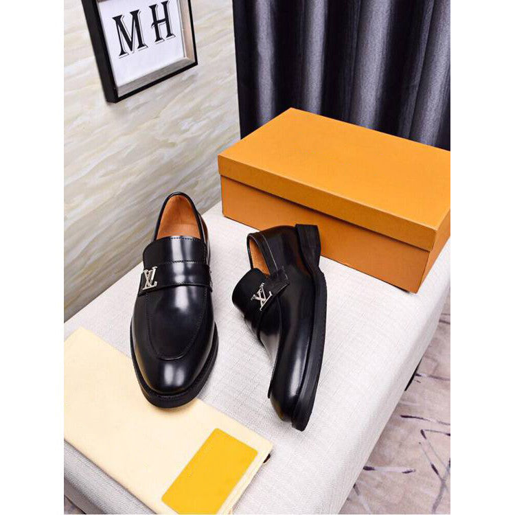 Classic Leather Slip On Shoes