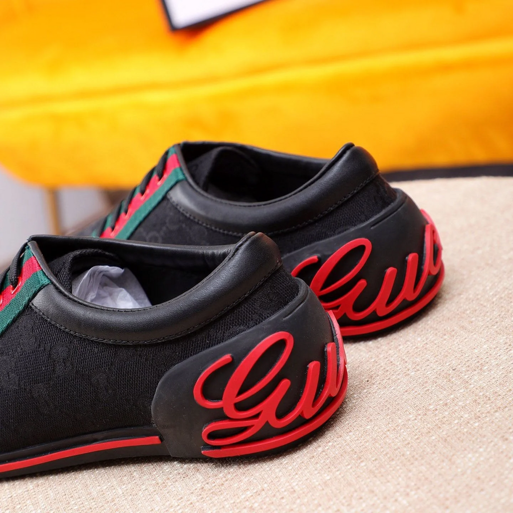 GG classic printed low-top rubber-soled sports shoes 0725061703