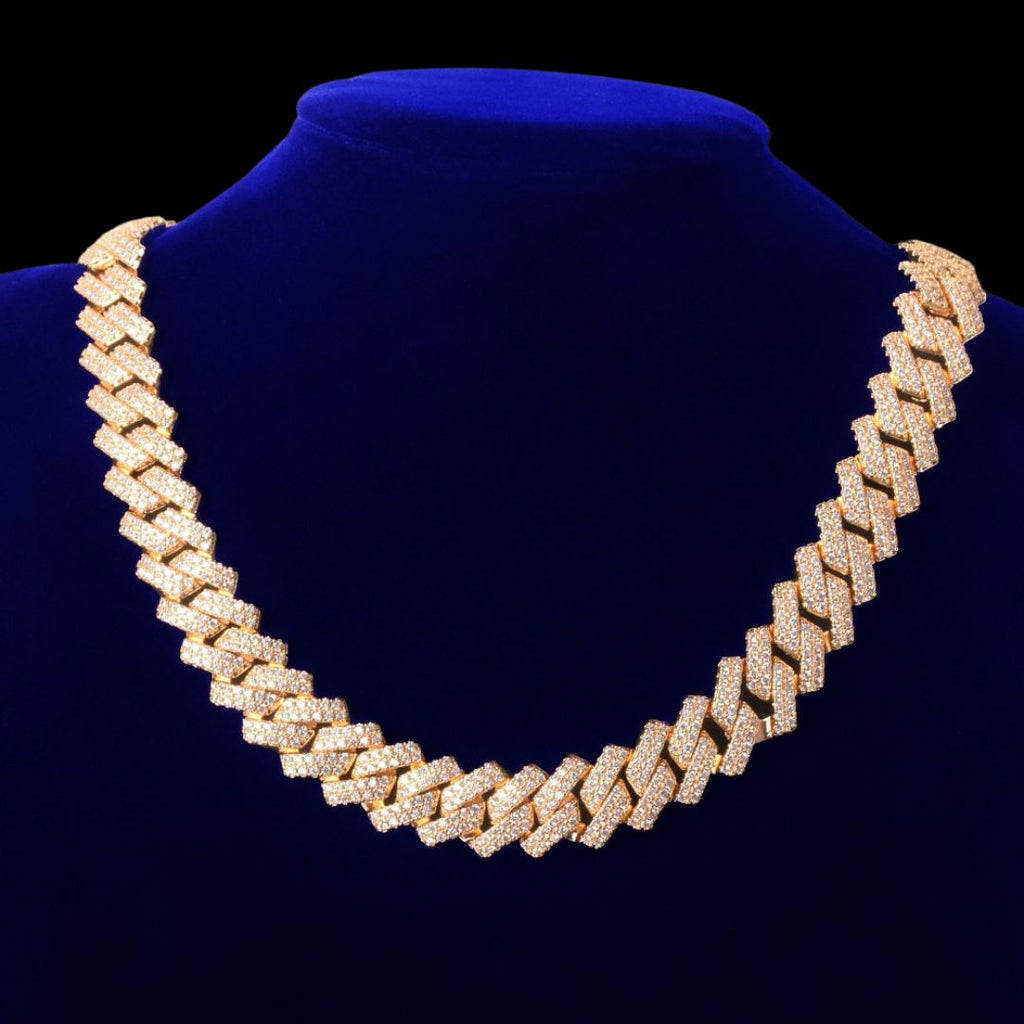 14MM Overflow VVS Iced Out Diamond Necklace Chain