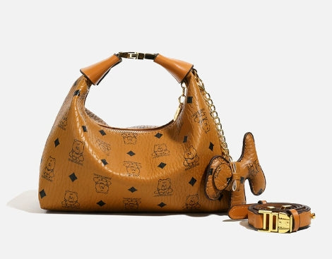 Retro Parisian lettering logo handbag 2025073119