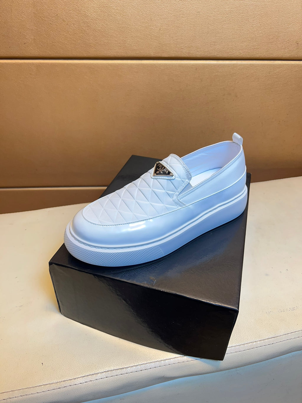 PRD triangle print slip-on sneakers 0724101405