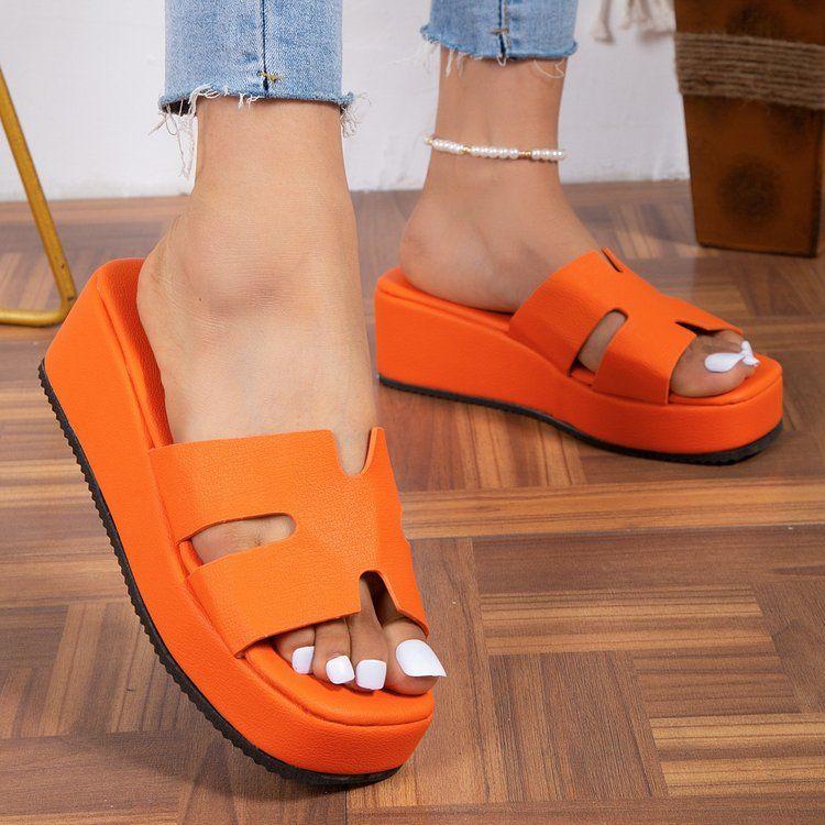 New Elevated Slio Thick Bottom Fashionable All-match Sandals 1024040309