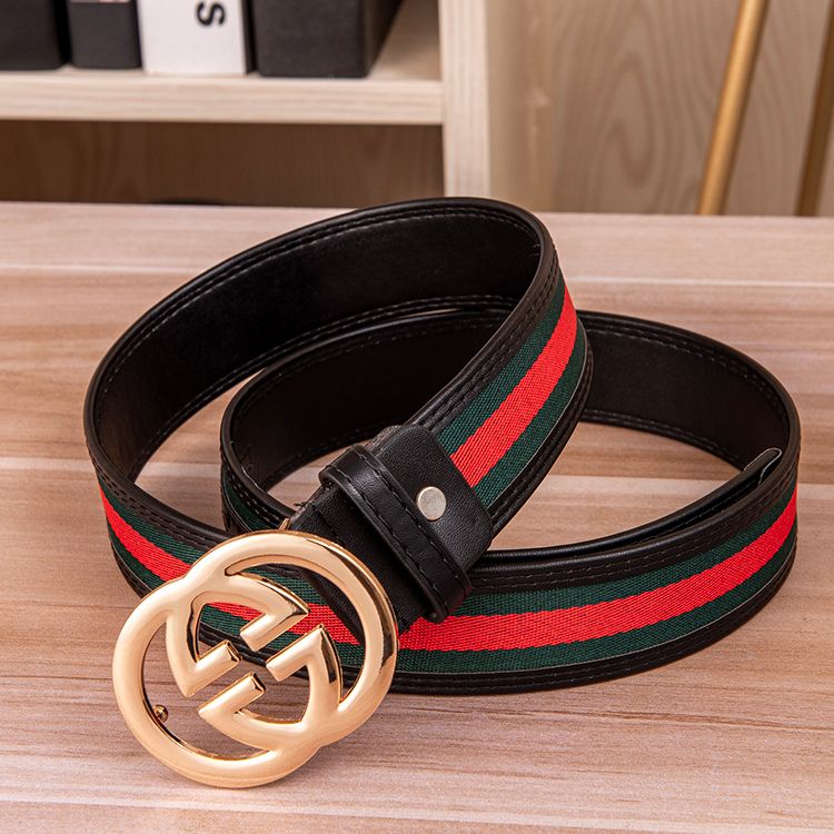 Men's Belt High-Grade Letter Leather Business Belt All-Match Casual PD02070701