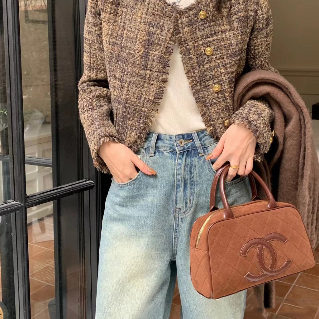 New style bowling hand bag in frosted cowhide XC1823112002