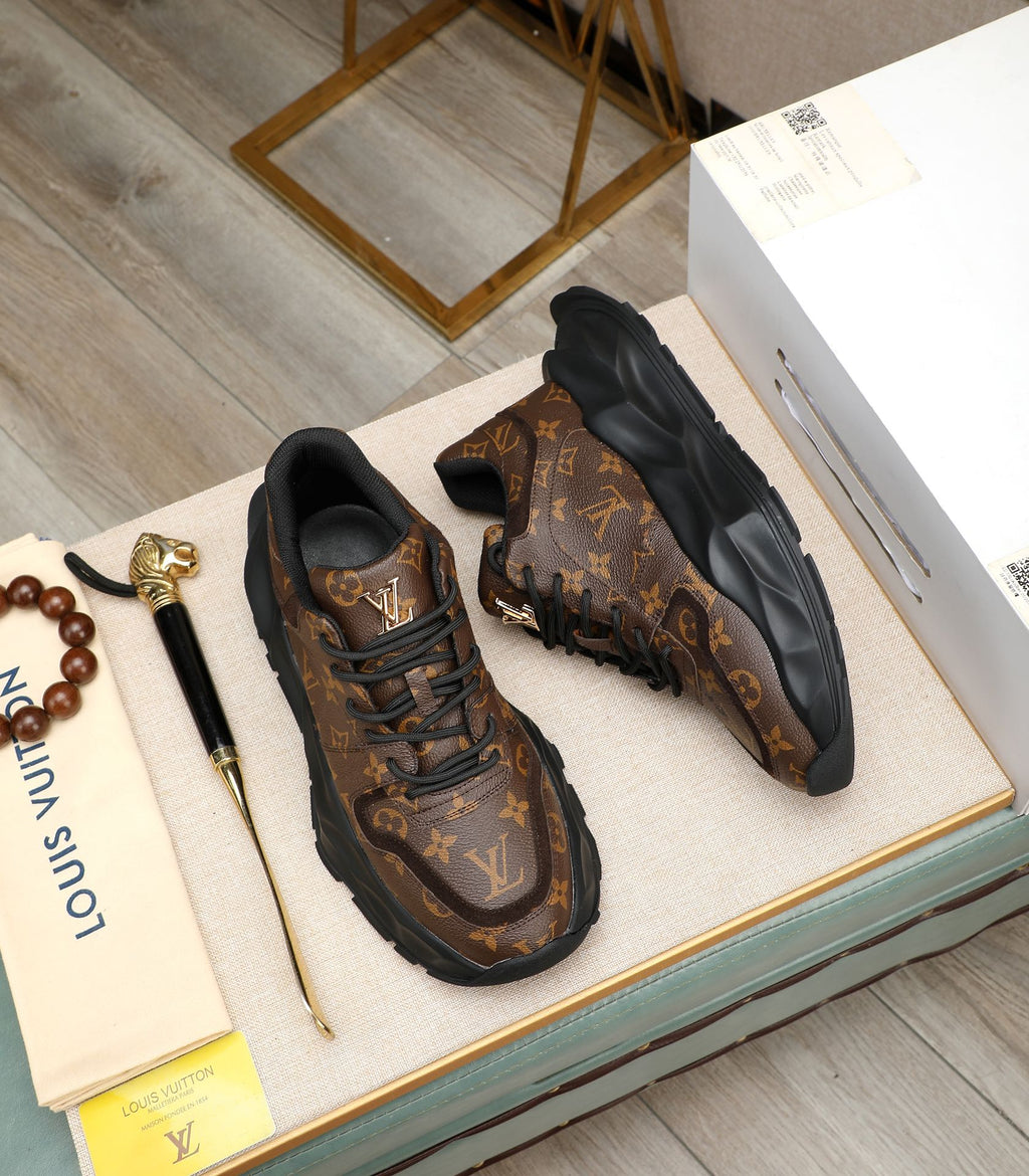 Lvv fashion luxury printed rubber sole sports shoes 0724121601