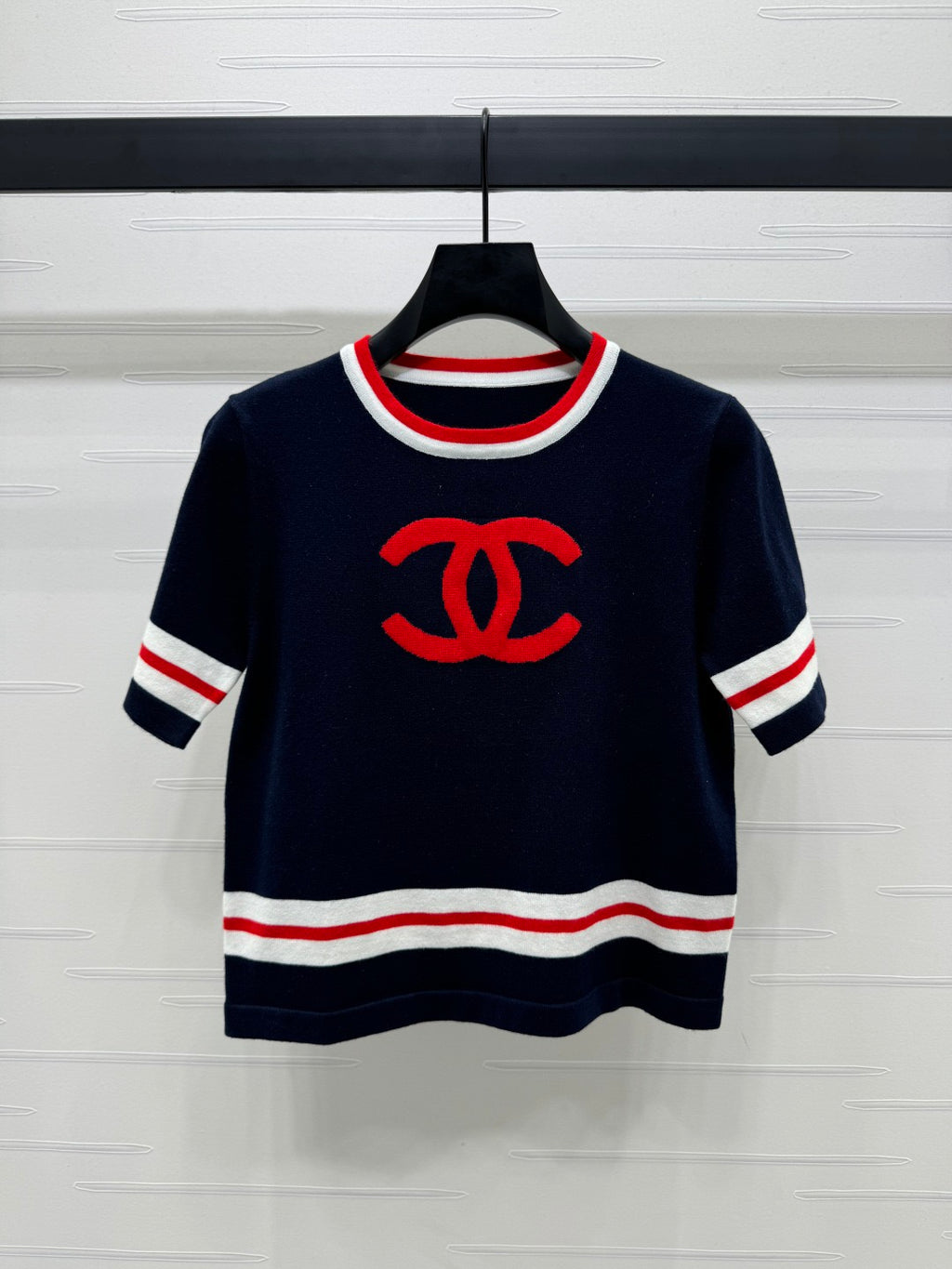 CNL fashion round neck knitted short sleeves 0725030101