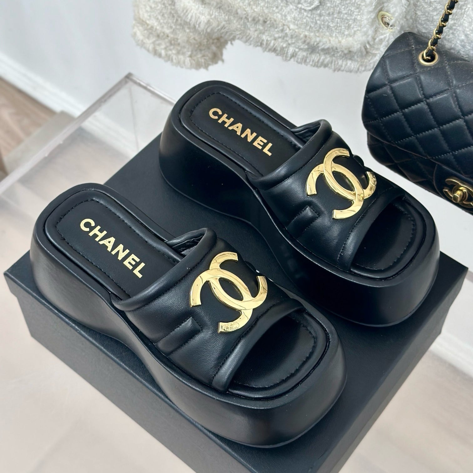 CNL Women Leather Platform Sandal 0724062801