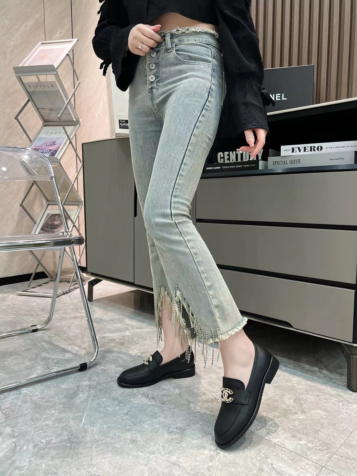 23 Womens aktuelle Top-CL-Loafer  1