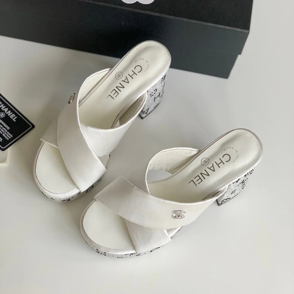 New cross strap waterproof platform slippers 1024031906