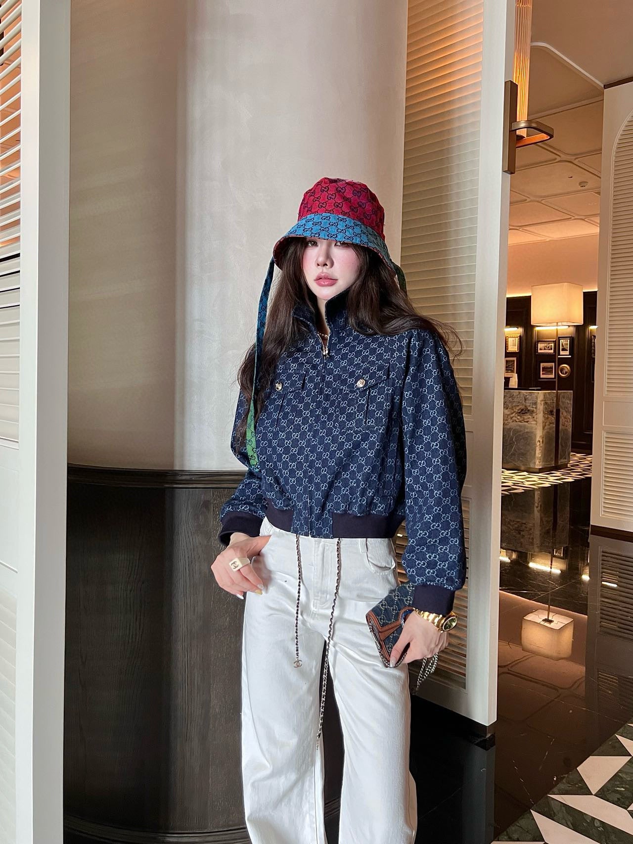 GG blue denim jacket 0725091001