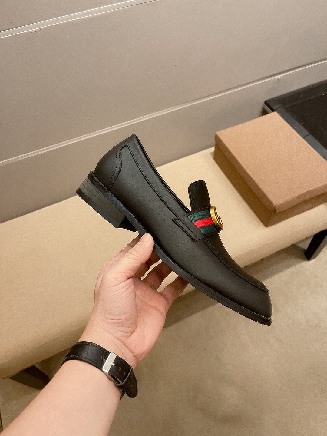 GG metal logo men's Loafers 0725082201