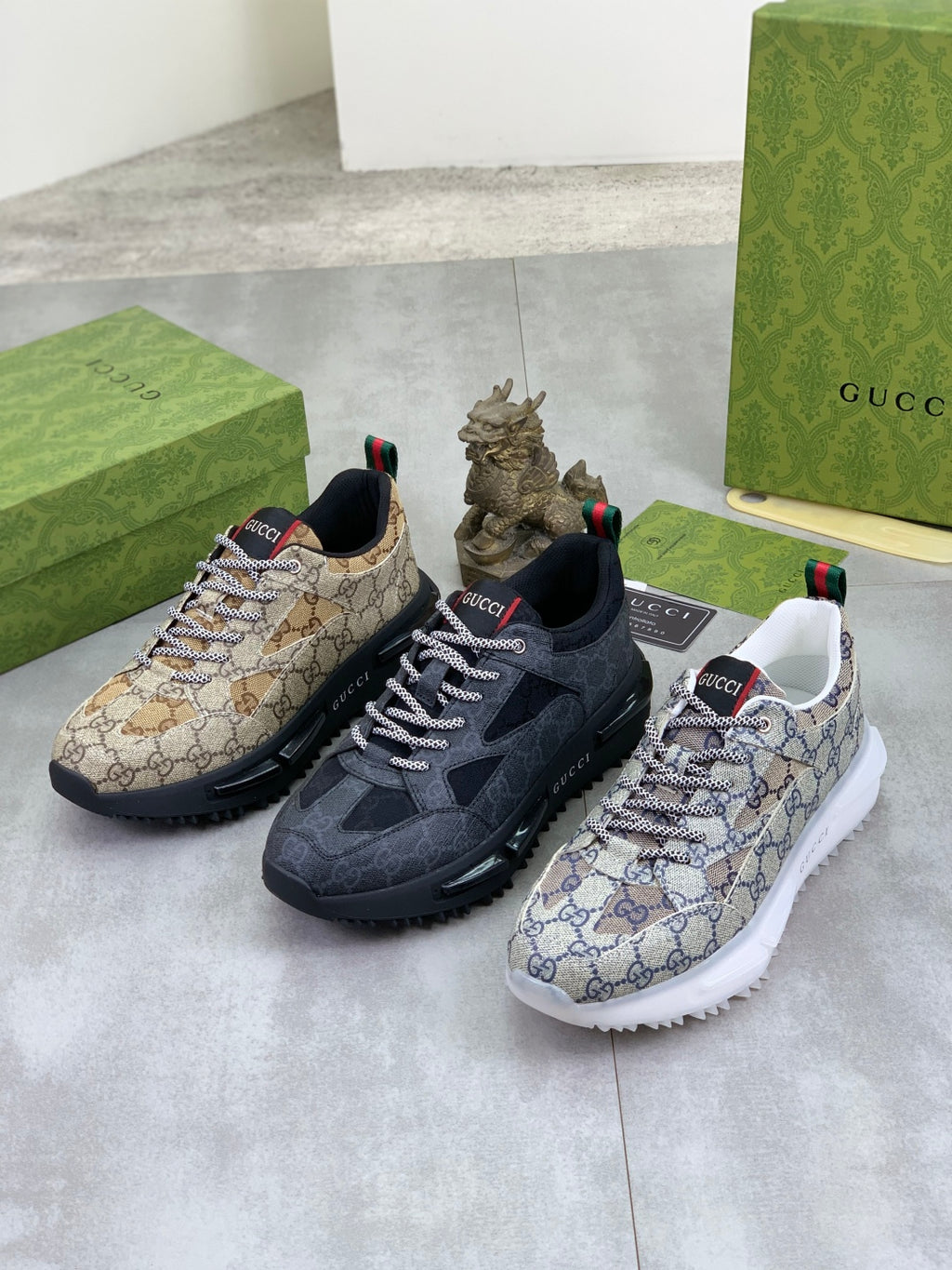 GG men's casual sneakers with print 0725062701