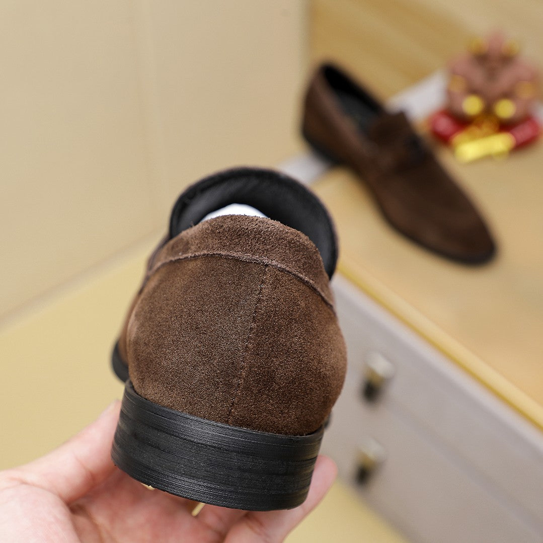 Lvv men's suede business boat shoes 0725062318