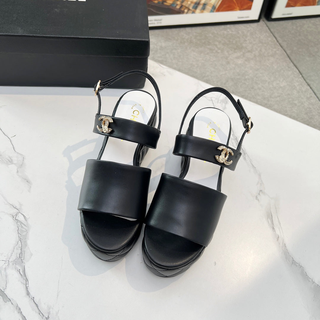 Chane1 top fashion thick-soled rhombus sandals 0724030811