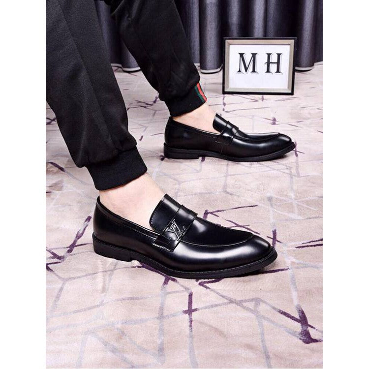 Classic Leather Slip On Shoes