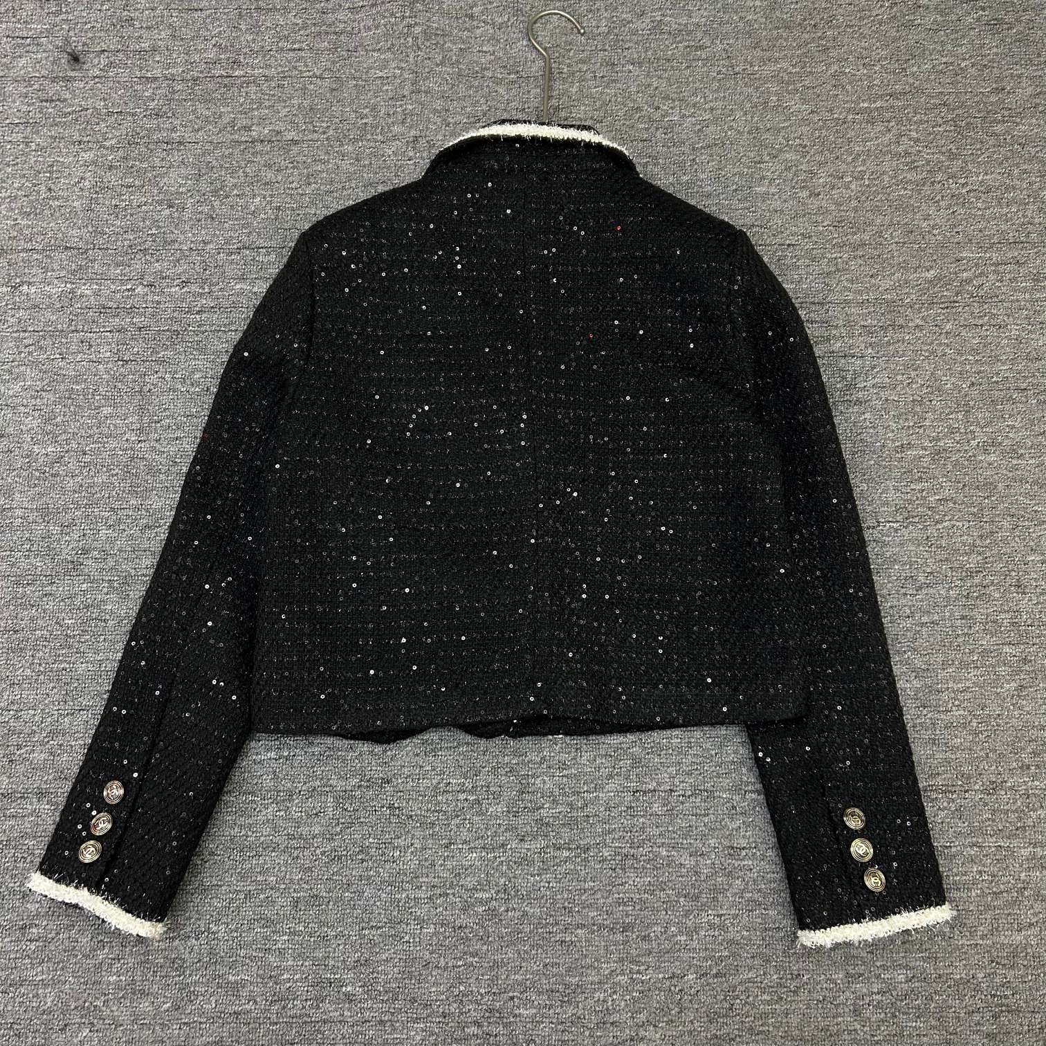 Braided short jacket suit collar design 0724031302