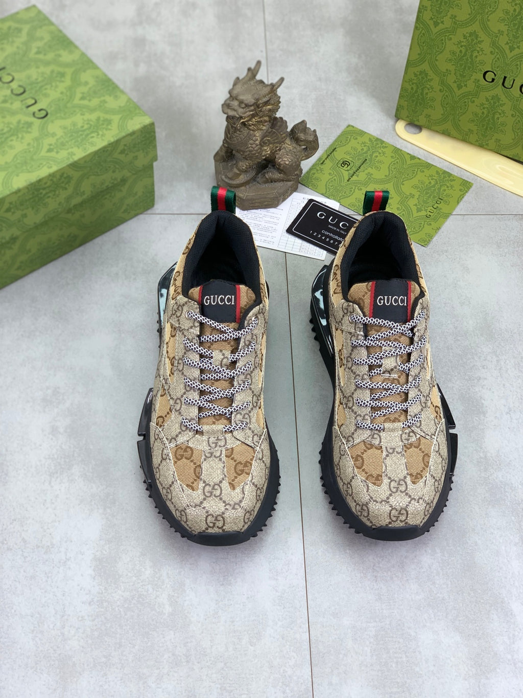 GG men's casual sneakers with print 0725062701