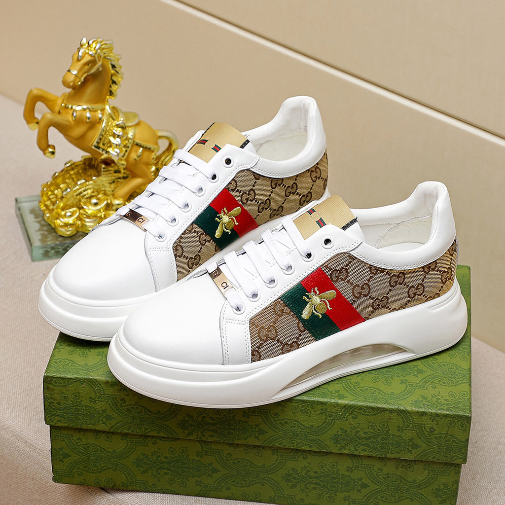 Fashion Bees&stripes g pattern casual lace-up shoes