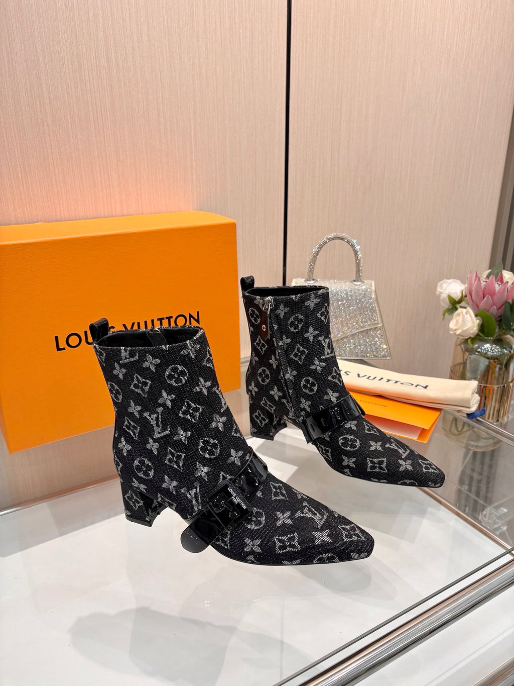 Lvv fashion printing new 4.5cm short boots 0725102002