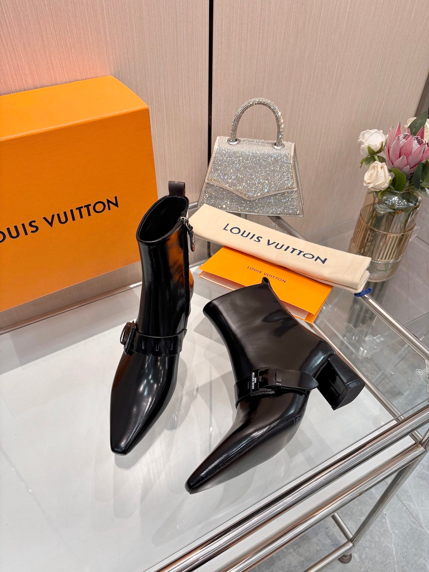 Lvv fashion printing new 4.5cm short boots 0725102002