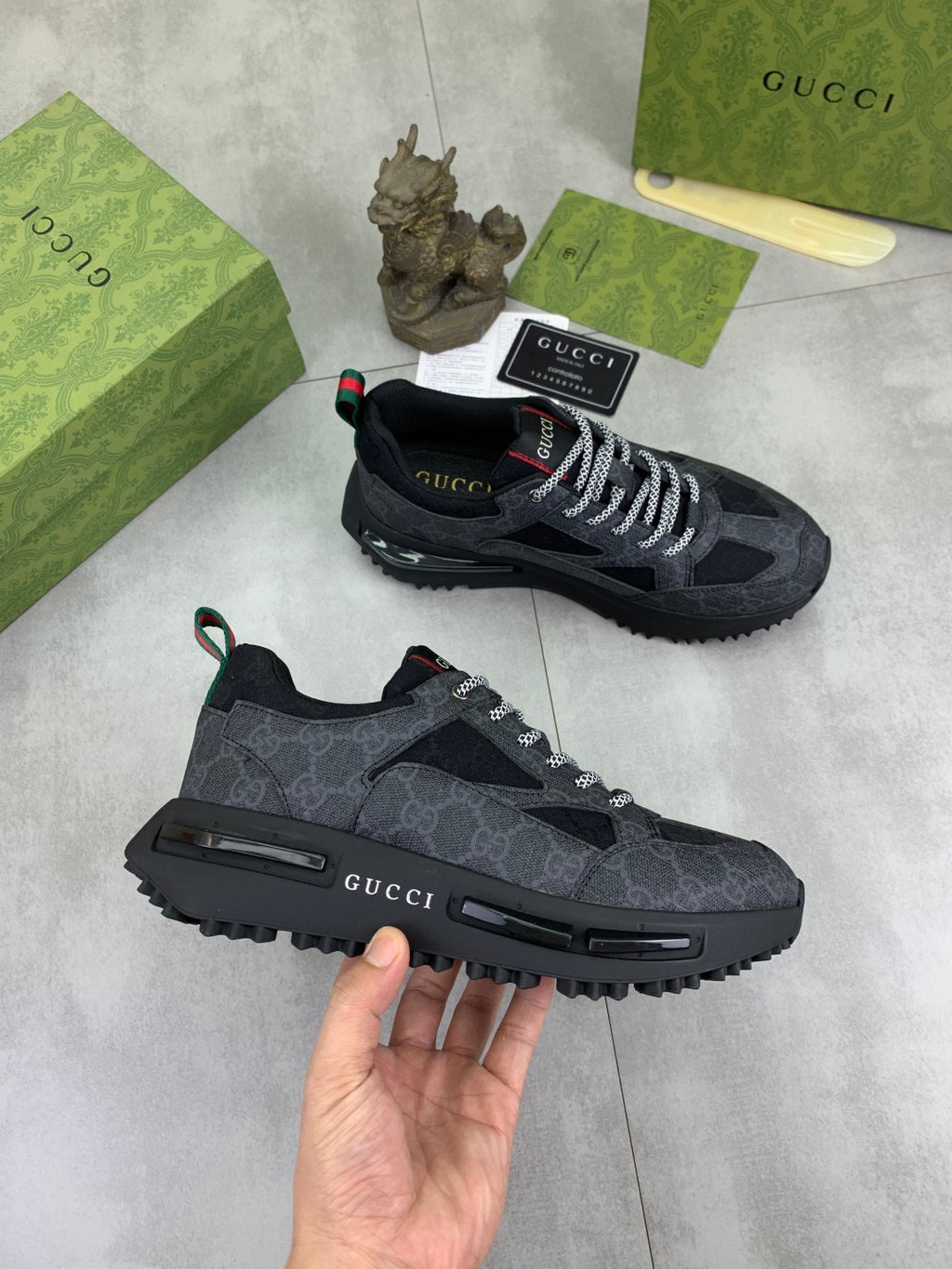 GG men's casual sneakers with print 0725062701