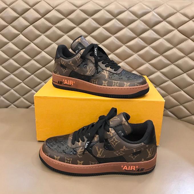 Printed  Force One Couple Sports Shoes