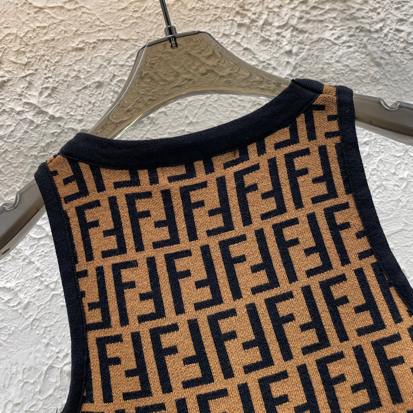 Old flower versatile knitted vest 1025022840