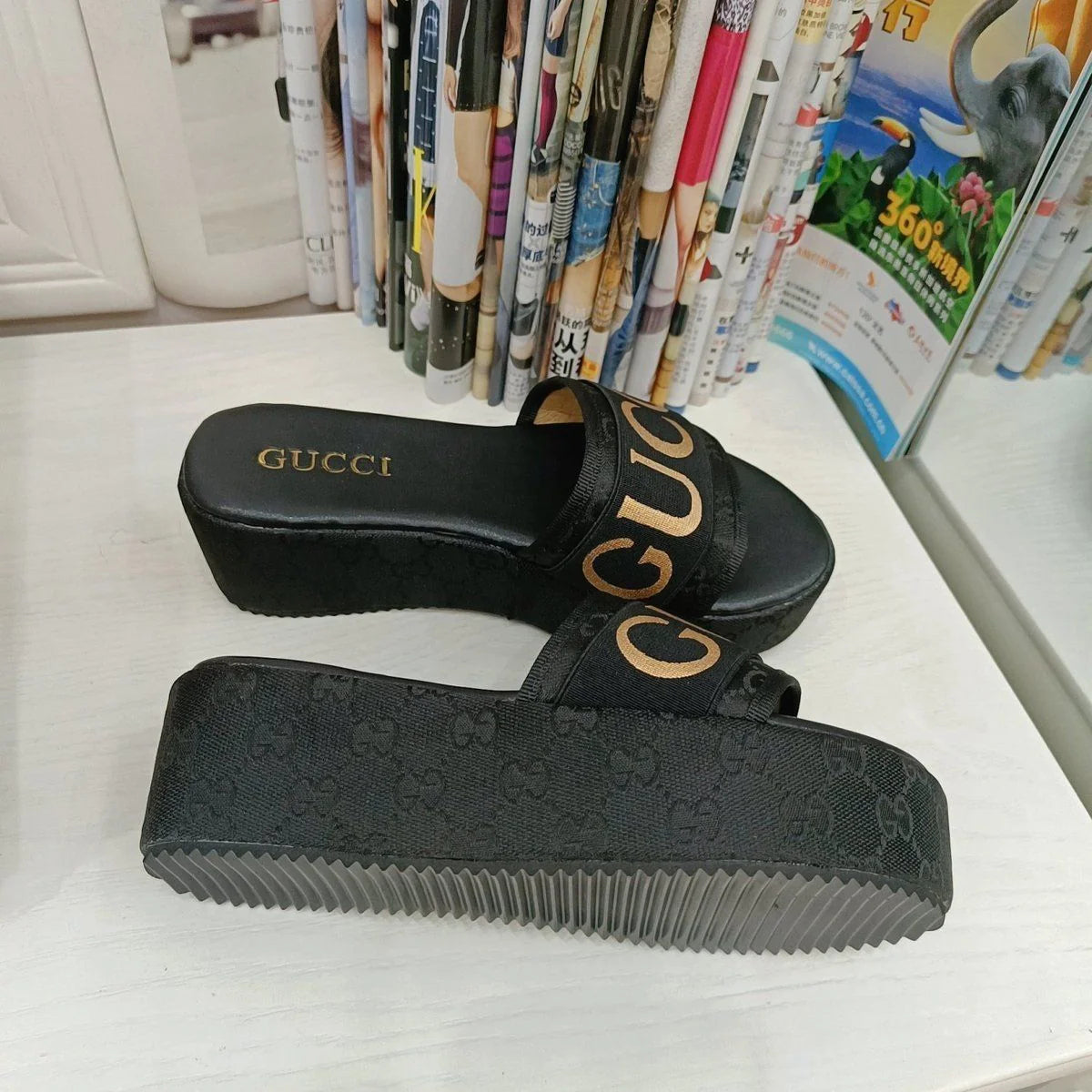 New Metallic Letter Women's Sandals 1024031806