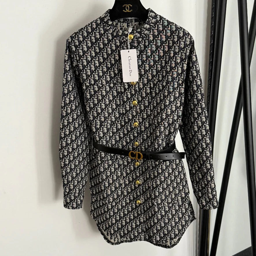 New Vintage DR Stand Collar Long-Sleeve Shirt 1025102103